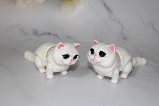 Happy Cat 3D Printed  Articulated Flexi Figurines - Wonderland 3D Printing 