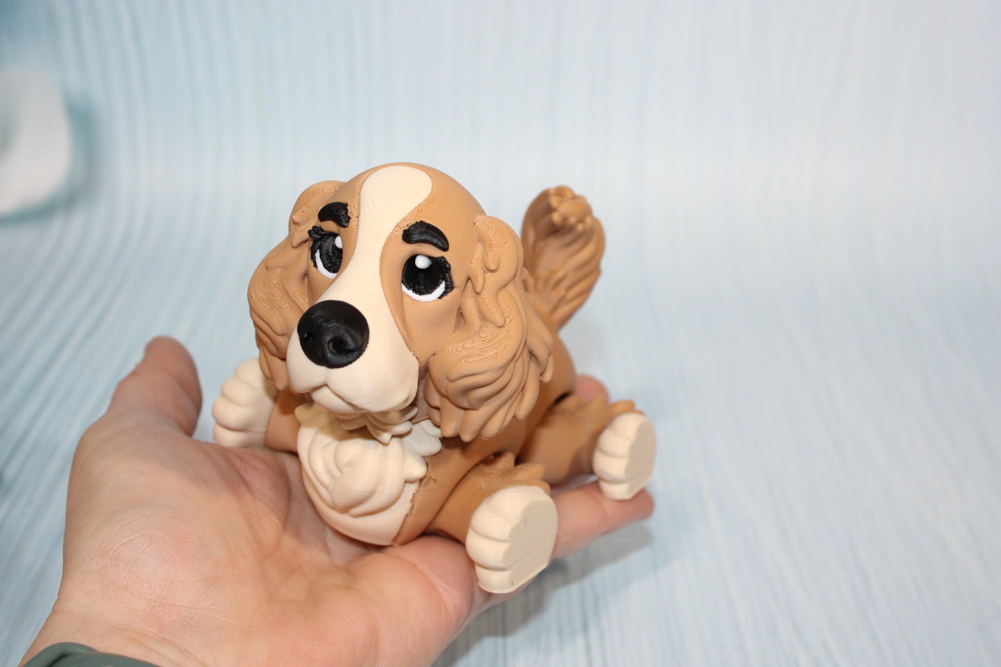 Cocker Spaniel 5" long x 4.25" tall - Wonderland 3D Printing 