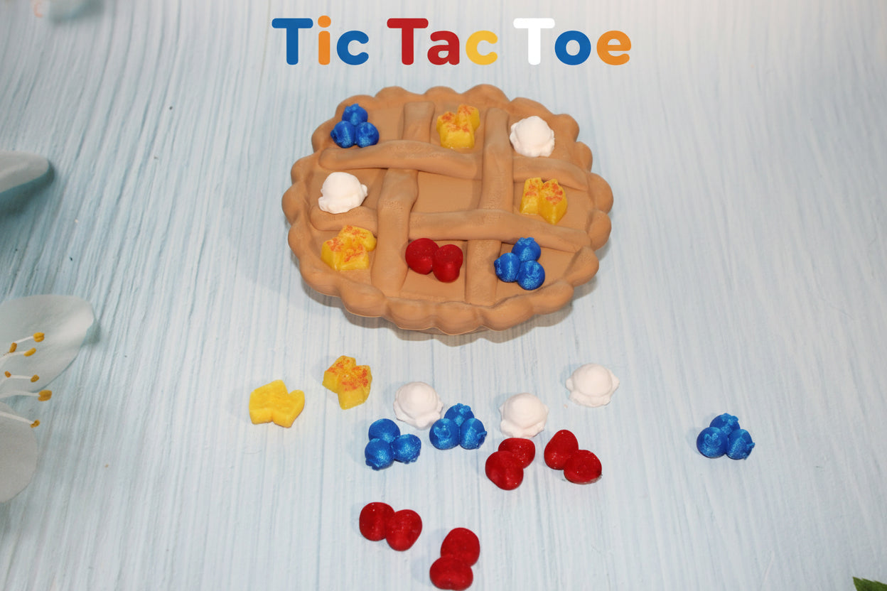 Pie Tic Tac Toe-3d printed - Wonderland 3D Printing 