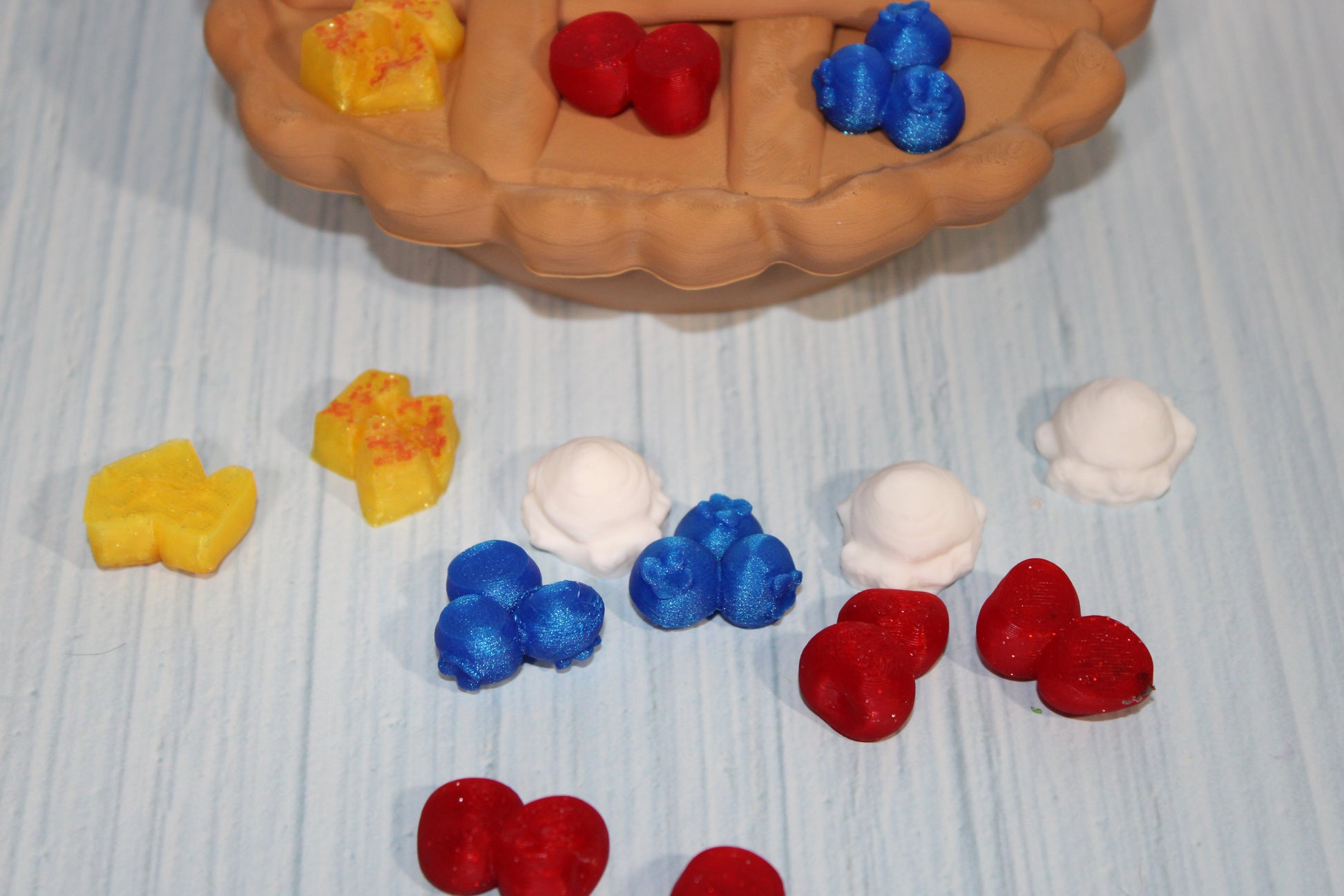 Pie Tic Tac Toe-3d printed - Wonderland 3D Printing 