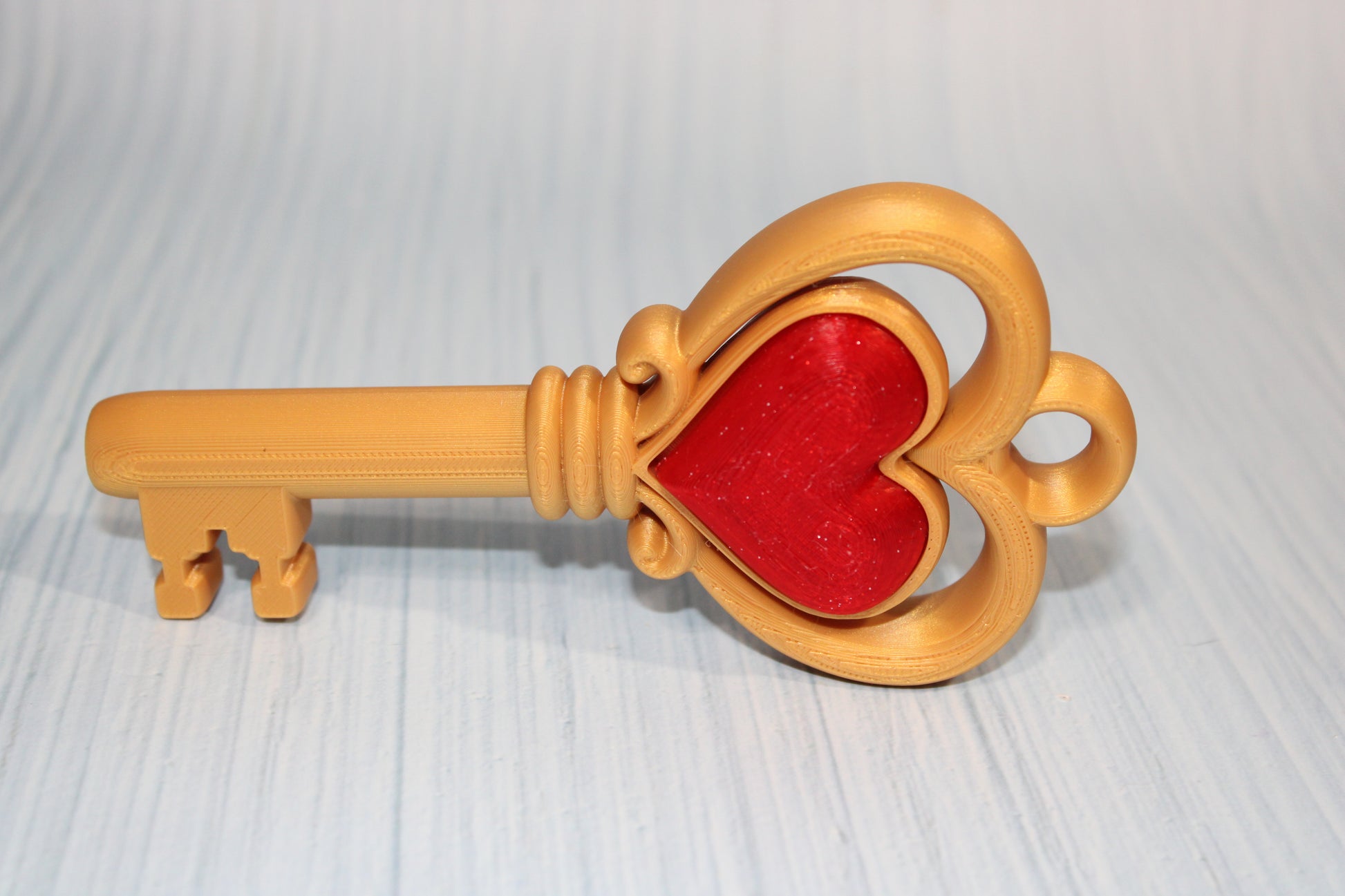 3d Printed Heart Key Clicker 5.5" - Wonderland 3D Printing 