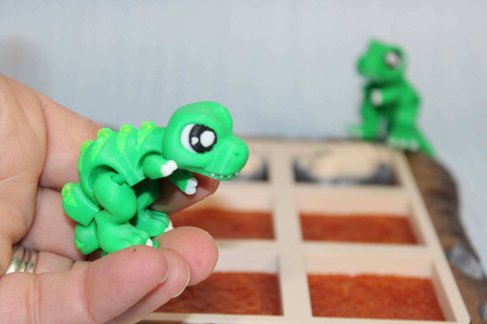 Dino Tic Tac Toe Game 3d printed - Wonderland 3D Printing 