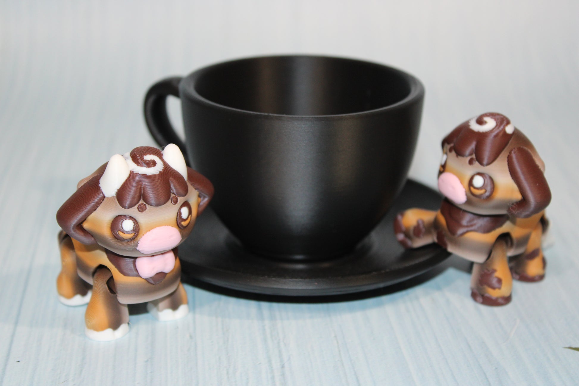 Latte Cows with Coffee Cup - Wonderland 3D Printing 