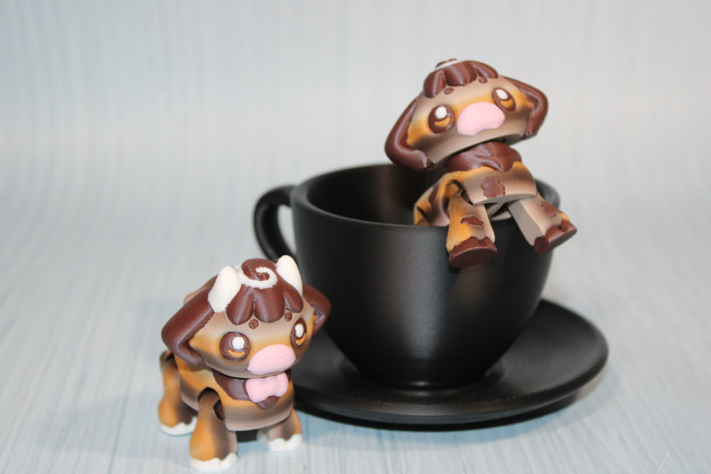 Latte Cows with Coffee Cup - Wonderland 3D Printing 