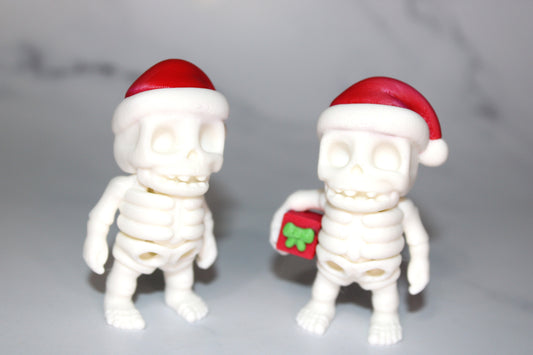 Mr. Skeleton -Holiday Editions-3D Printed Articulated Fidget Toys-Variety to Choose From! - Wonderland 3D Printing 