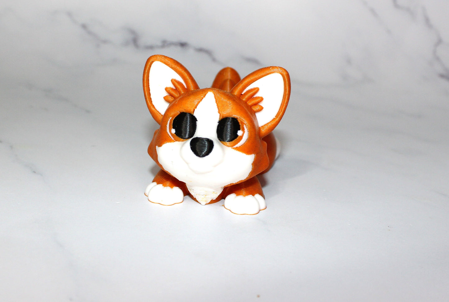 Corgi 4 inches Articulated 3d Printed Figurine