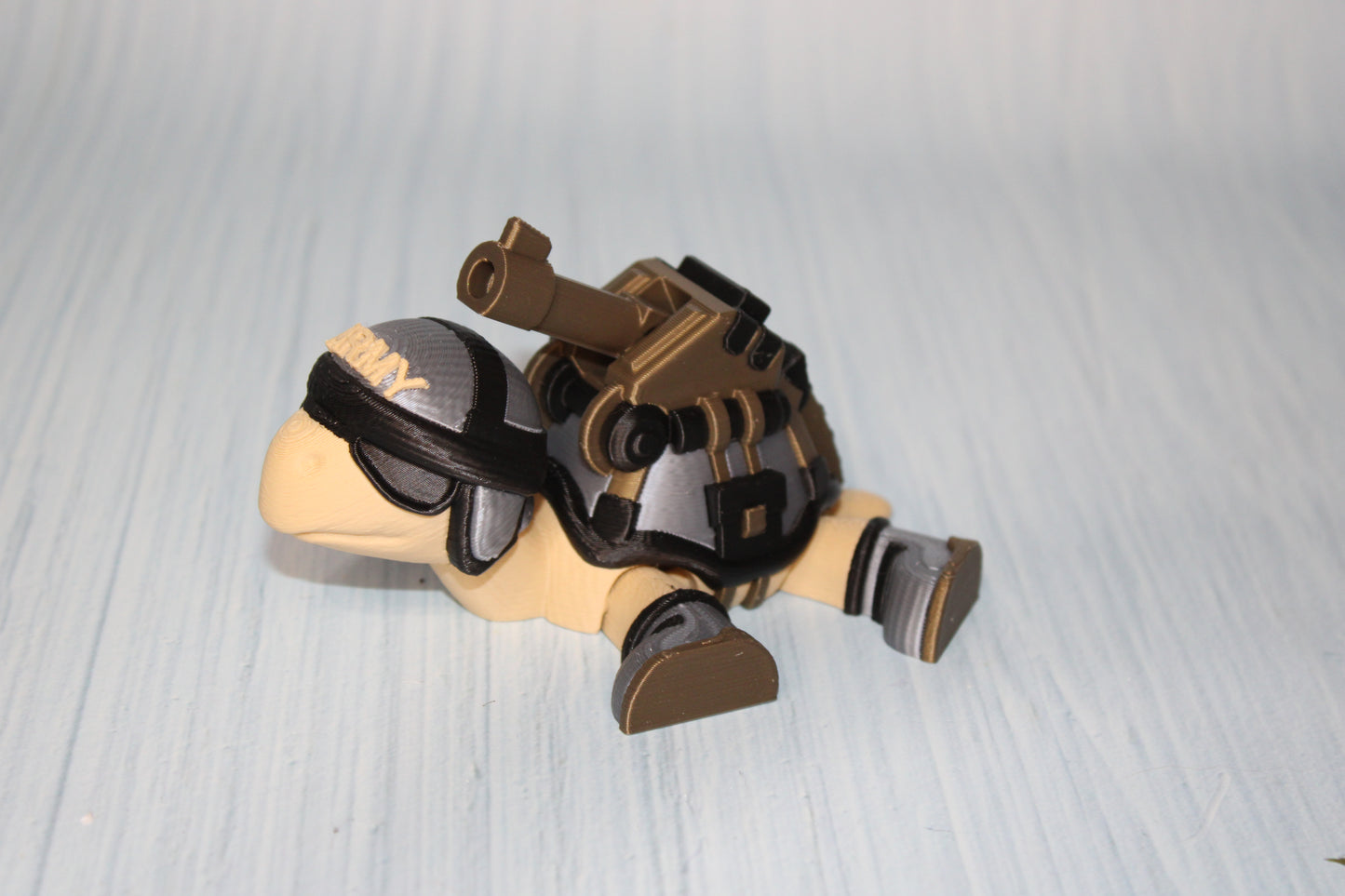 Tank Turtle 3d printed 4.5" - Wonderland 3D Printing 