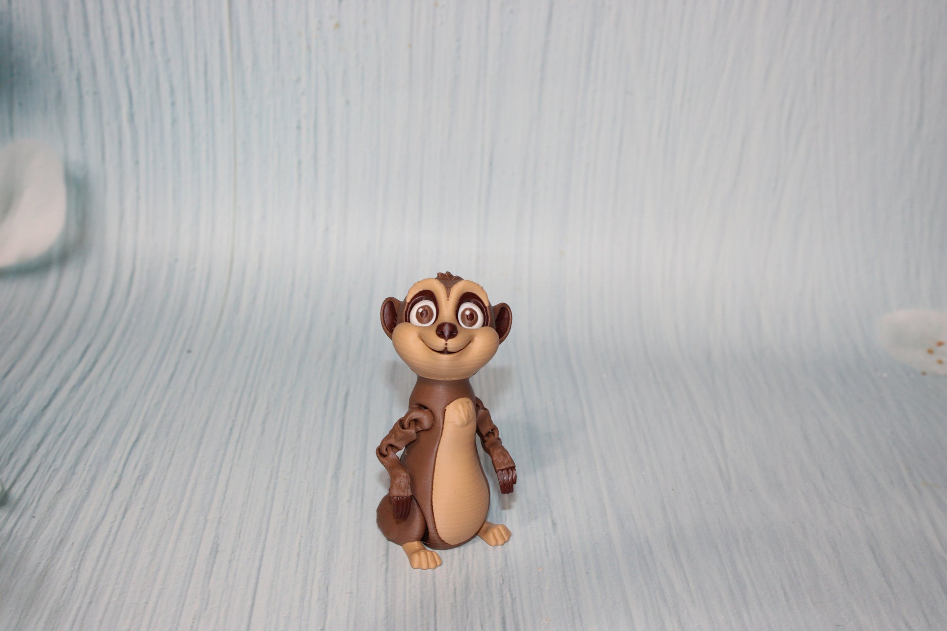 Meercat 3D Printed Articulated Figurine 3.75" tall - Wonderland 3D Printing 