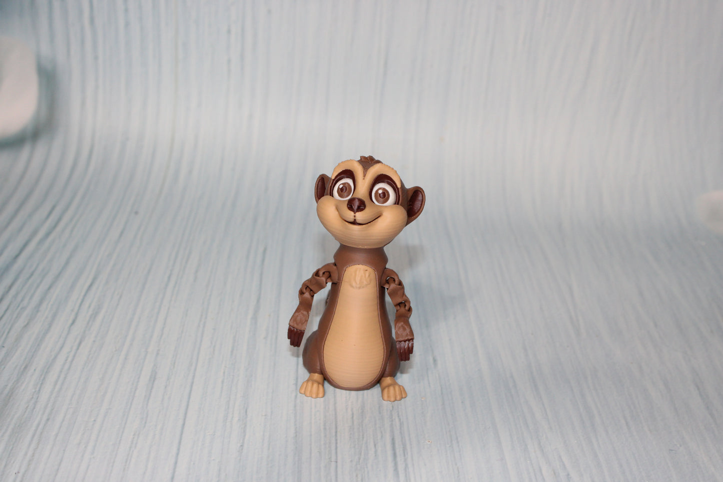 Meercat 3D Printed Articulated Figurine 3.75" tall - Wonderland 3D Printing 