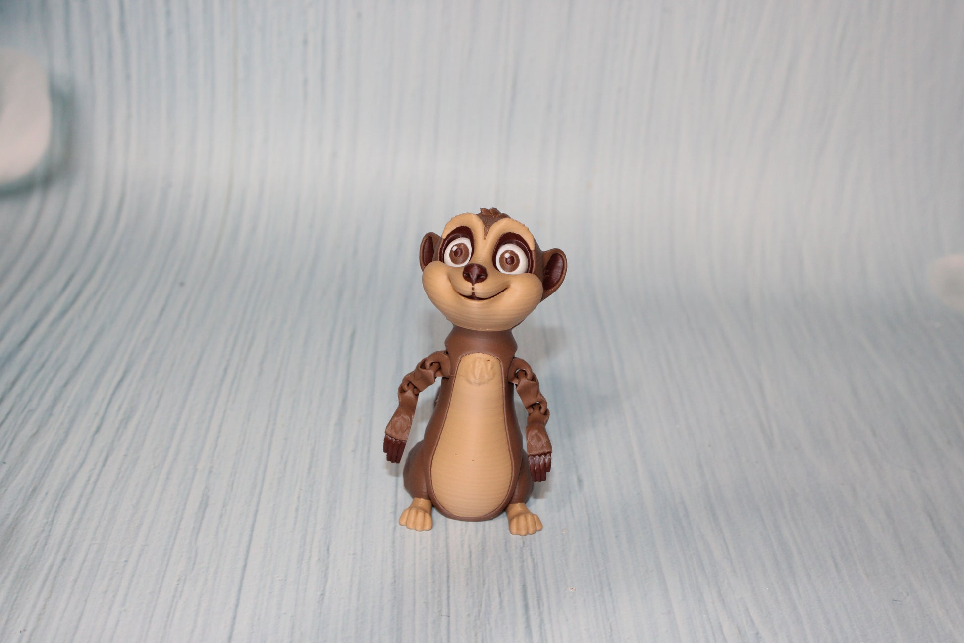 Meercat 3D Printed Articulated Figurine 3.75" tall - Wonderland 3D Printing 