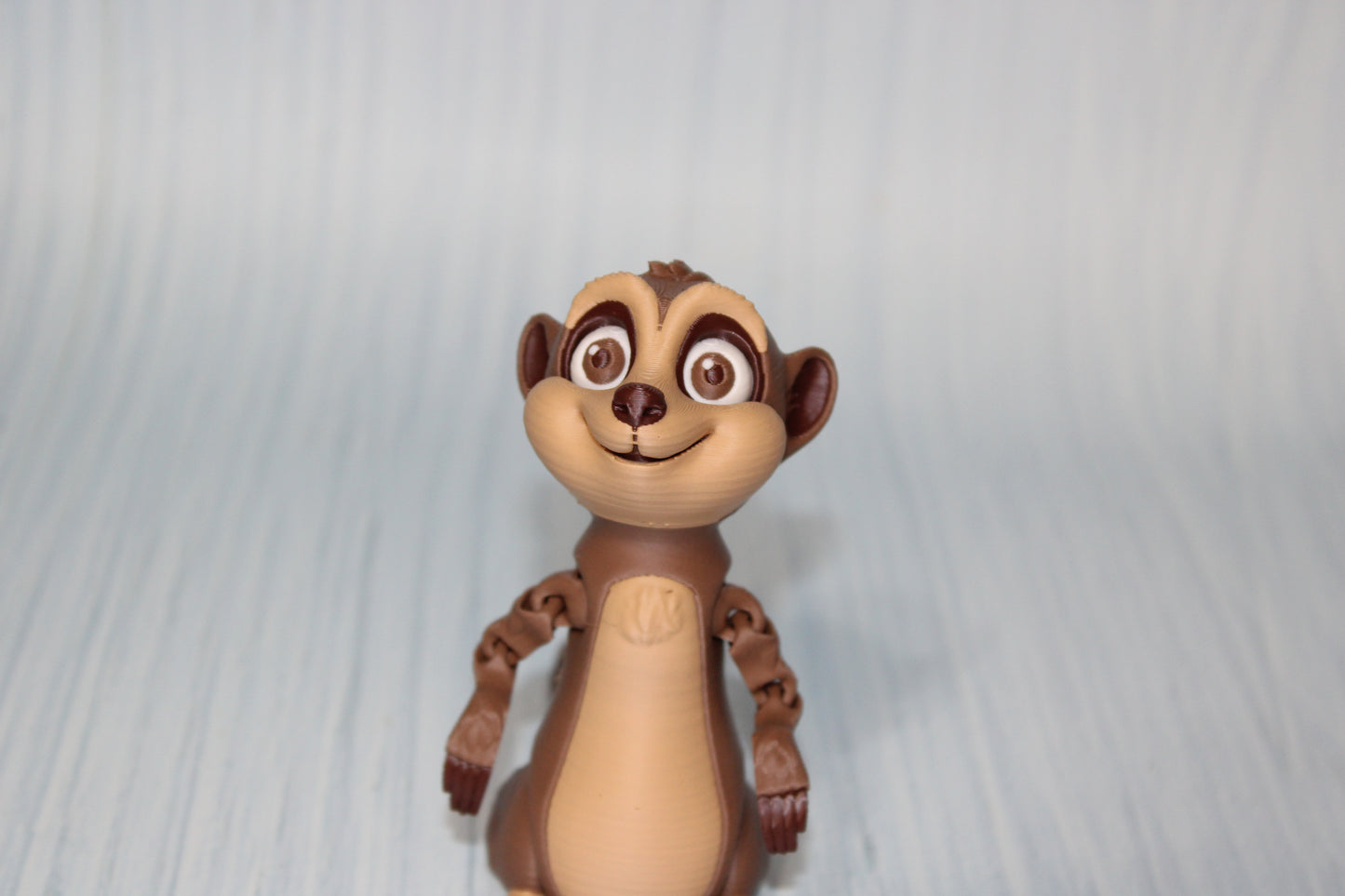 Meercat 3D Printed Articulated Figurine 3.75" tall - Wonderland 3D Printing 