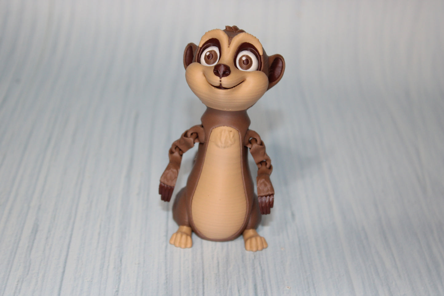 Meercat 3D Printed Articulated Figurine 3.75" tall - Wonderland 3D Printing 