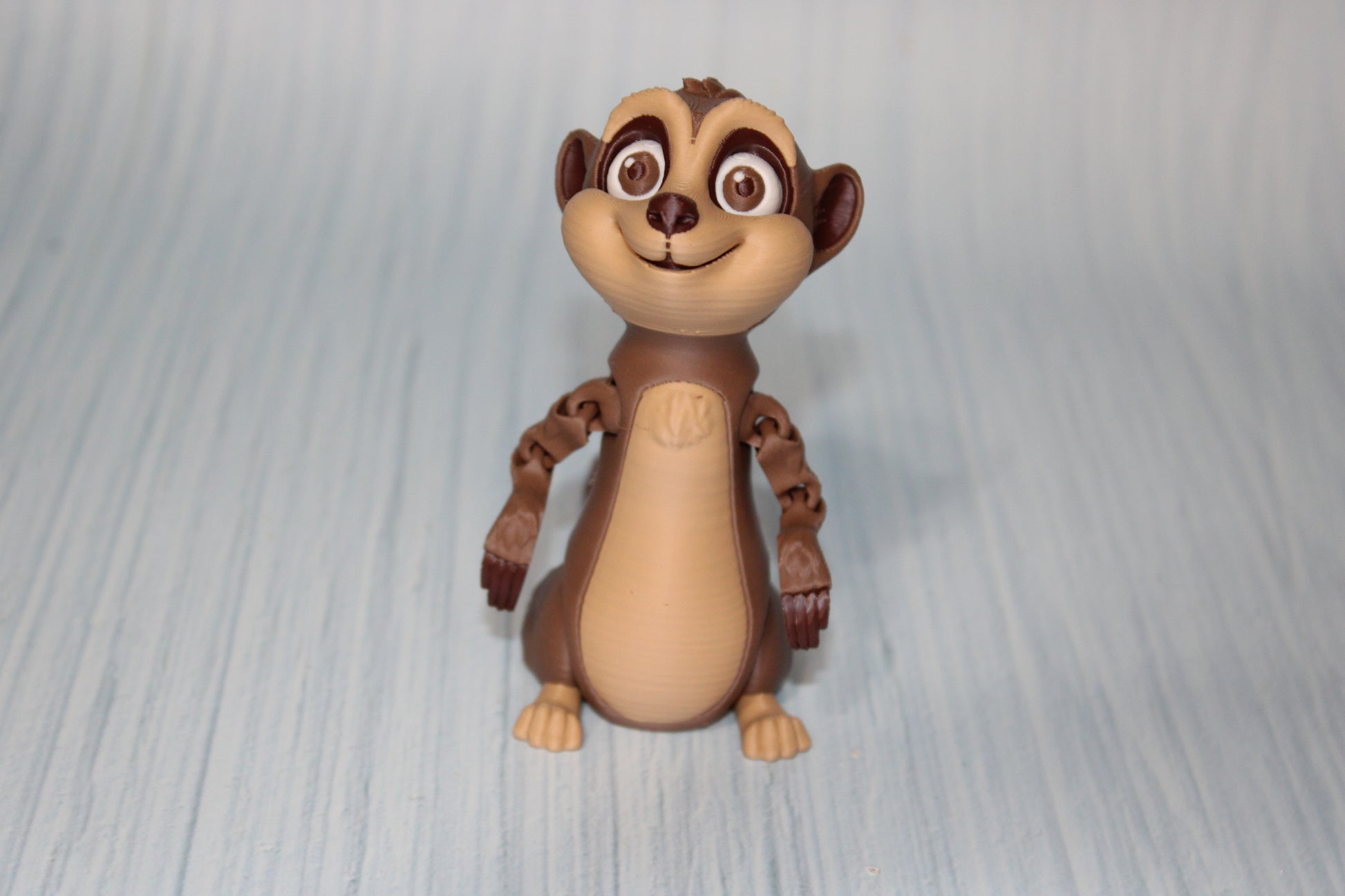 Meercat 3D Printed Articulated Figurine 3.75" tall - Wonderland 3D Printing 
