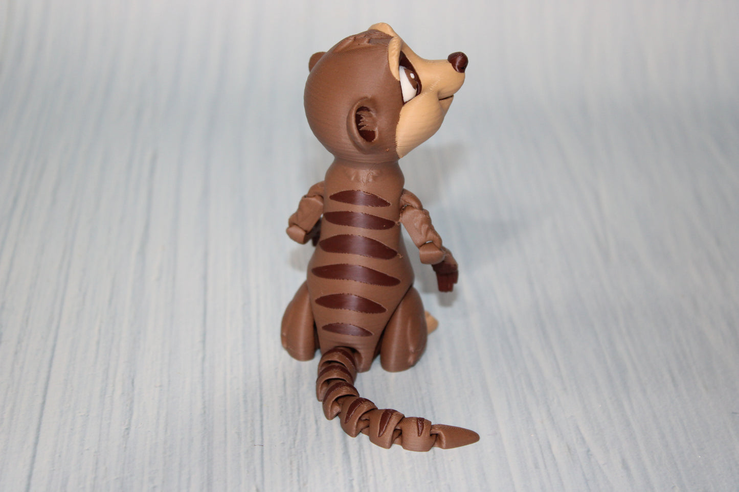Meercat 3D Printed Articulated Figurine 3.75" tall - Wonderland 3D Printing 