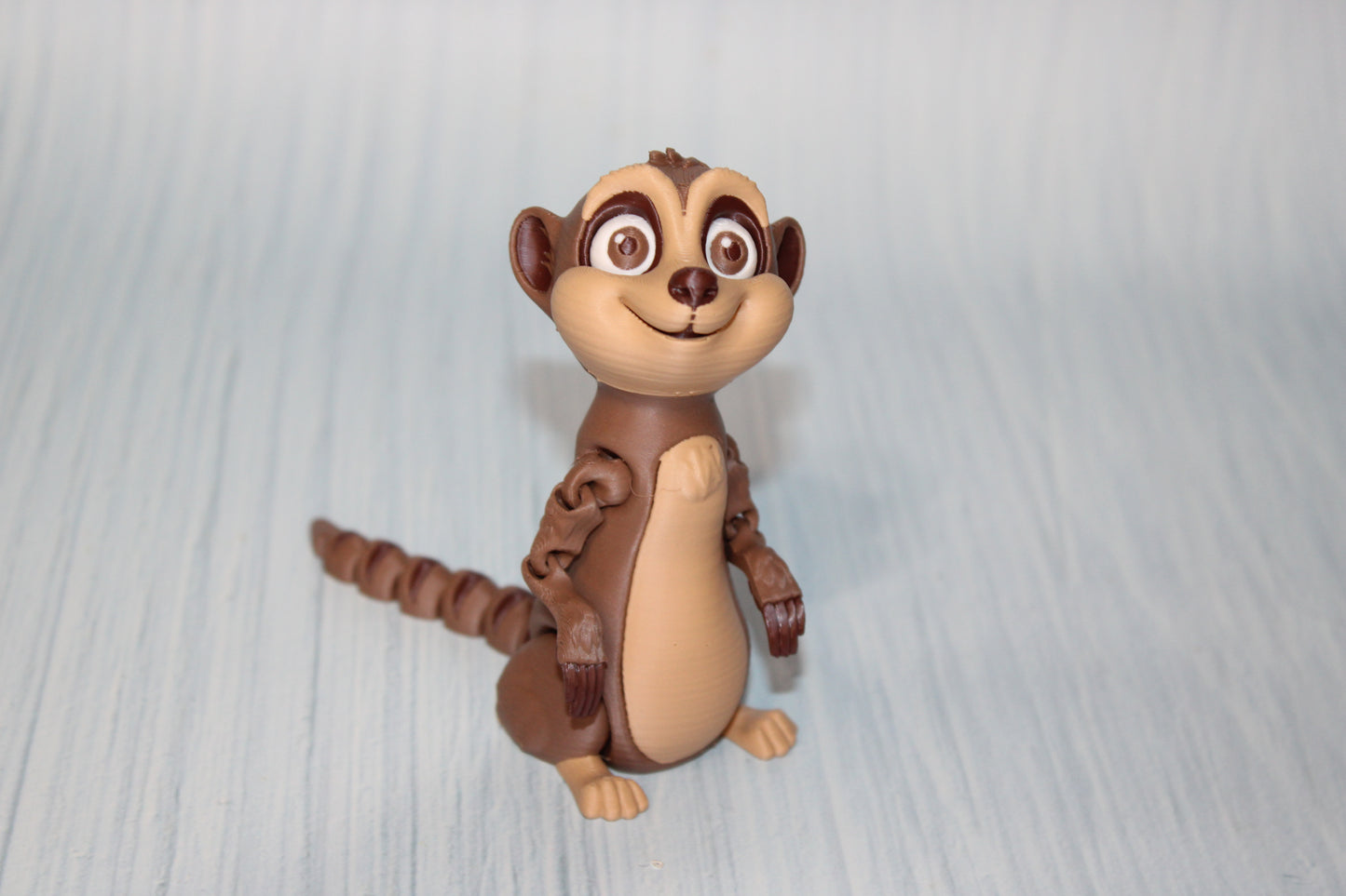 Meercat 3D Printed Articulated Figurine 3.75" tall - Wonderland 3D Printing 