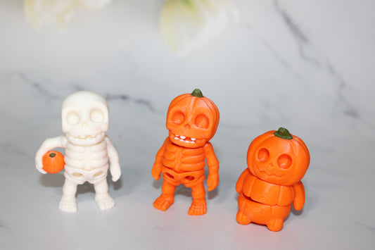 Halloween Mini Flexi Toys-Variety to Choose From-Multipack Options-3D Printed Articulated Fidget Toys - Wonderland 3D Printing 