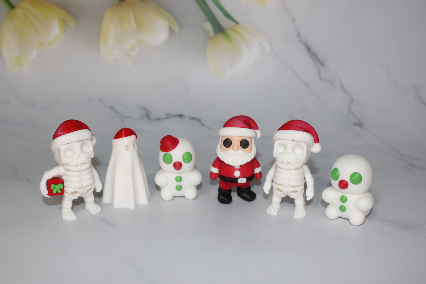 Christmas Mini Flexi Toys-Variety to Choose From-Multipack Options-3D Printed Articulated Fidget Toys