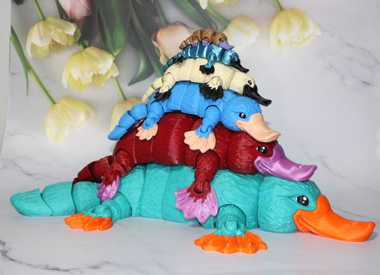 Platypus: 3D Printed Articulated Figurine - Wonderland 3D Printing 