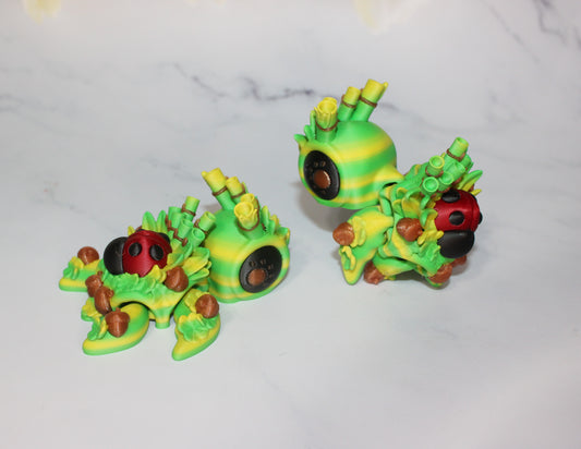 Luck Turtle  3.5 inches Articulated 3d Printed Figurine - Wonderland 3D Printing 