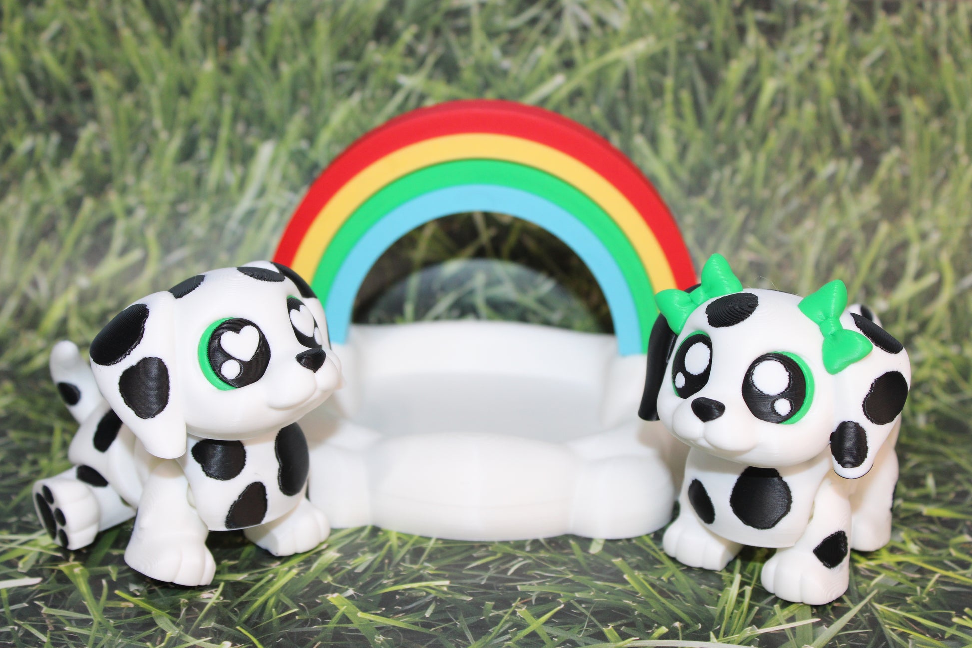 Dalmatians with Rainbow cloud - Wonderland 3D Printing 