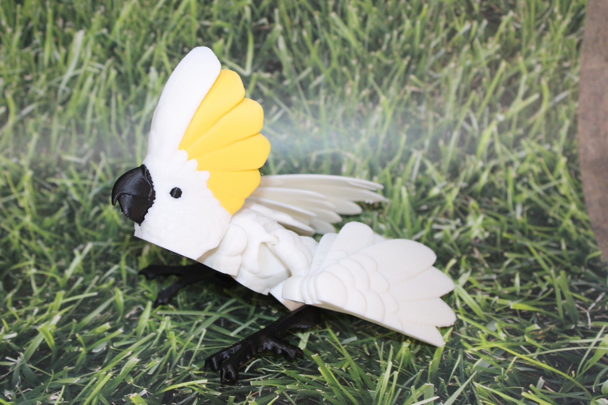 Cockatoo-3D Printed Articulated Flexi Fidget Figurine - Wonderland 3D Printing 