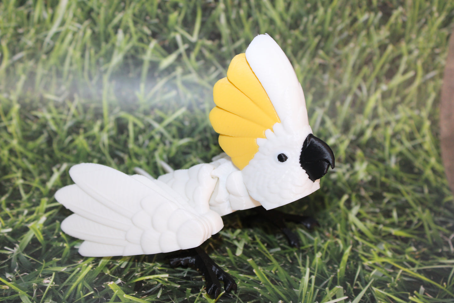 Cockatoo-3D Printed Articulated Flexi Fidget Figurine - Wonderland 3D Printing 