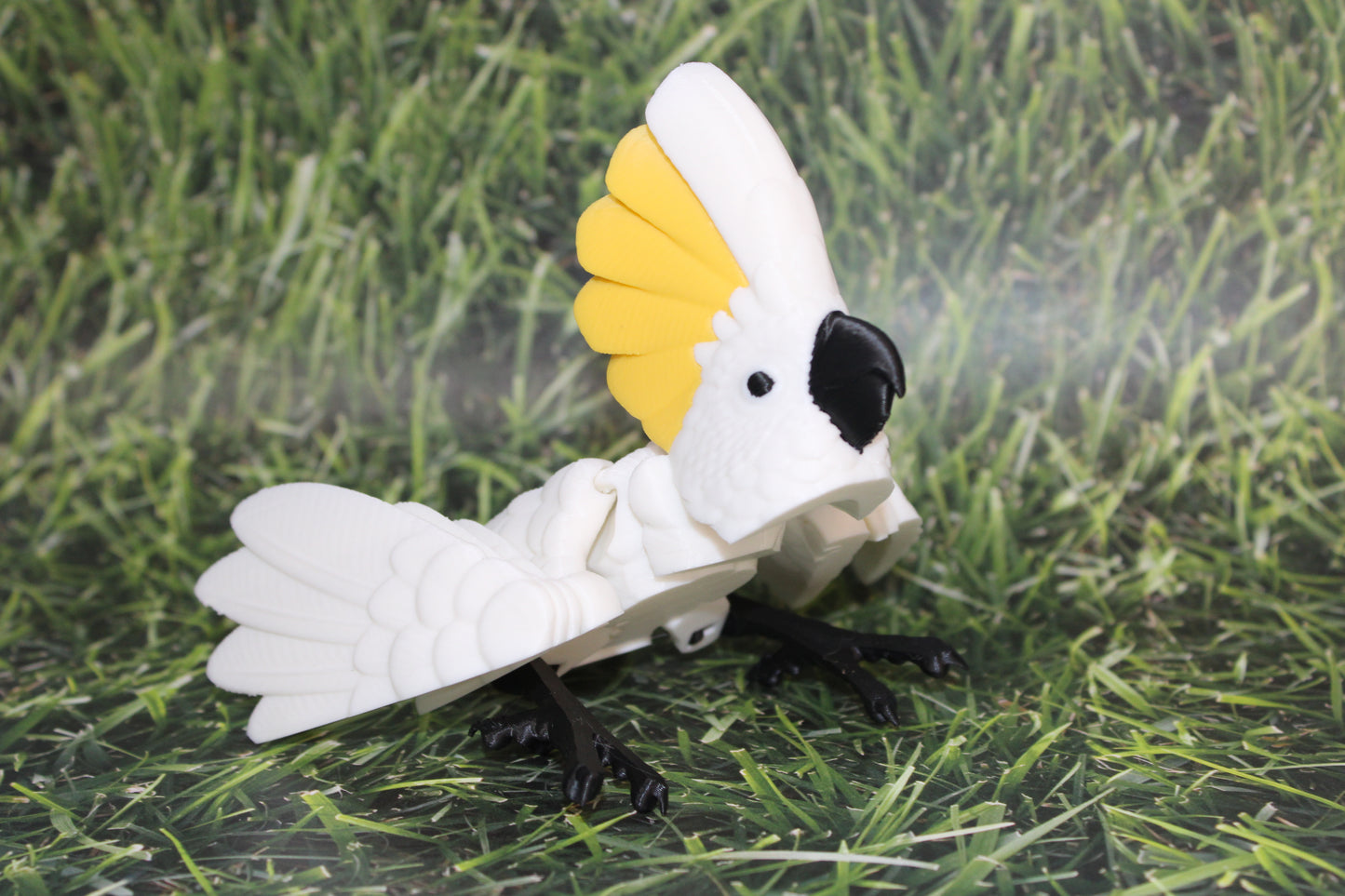 Cockatoo-3D Printed Articulated Flexi Fidget Figurine - Wonderland 3D Printing 