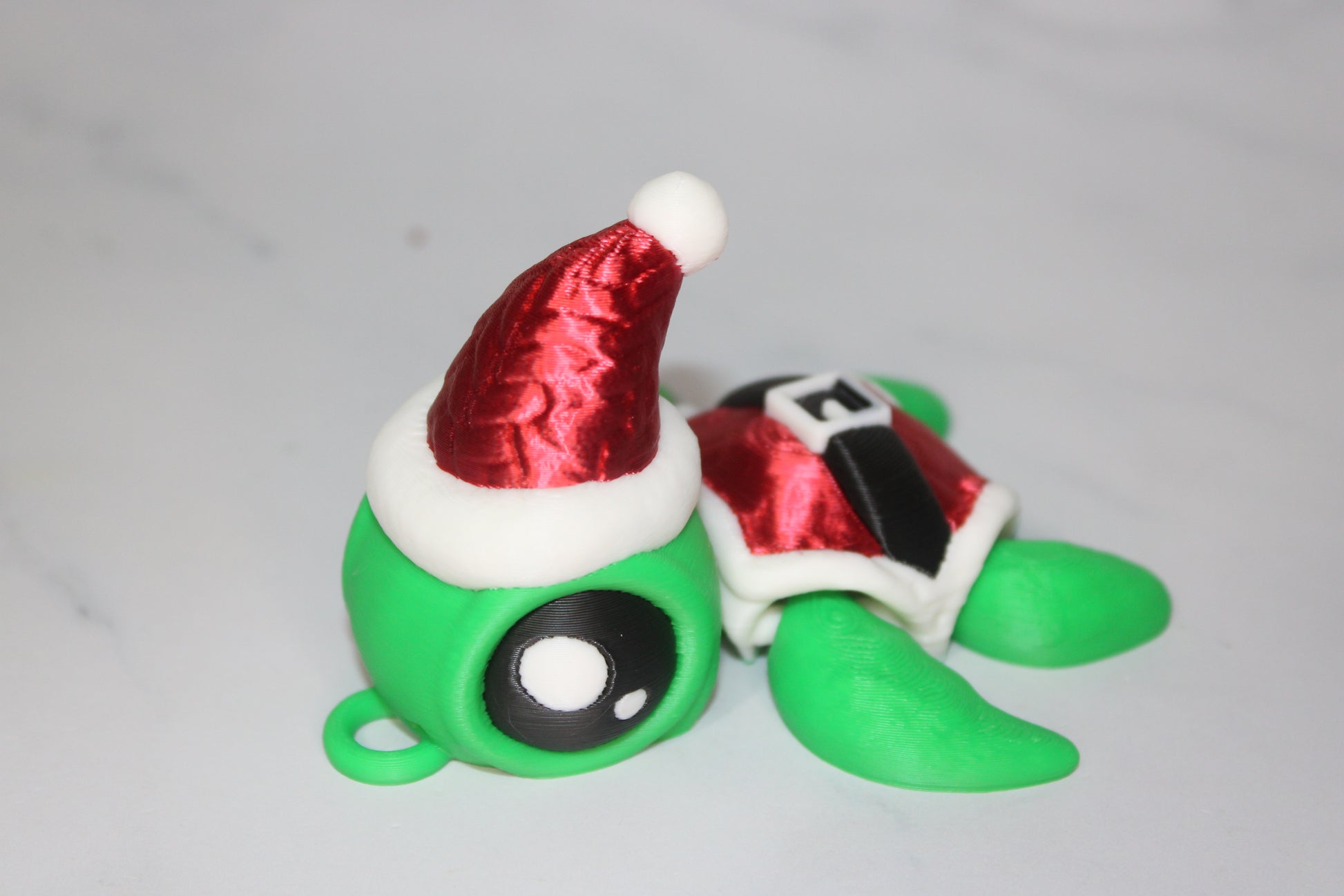 Christmas Turtles Articulated 3d Printed Figurine - Wonderland 3D Printing 
