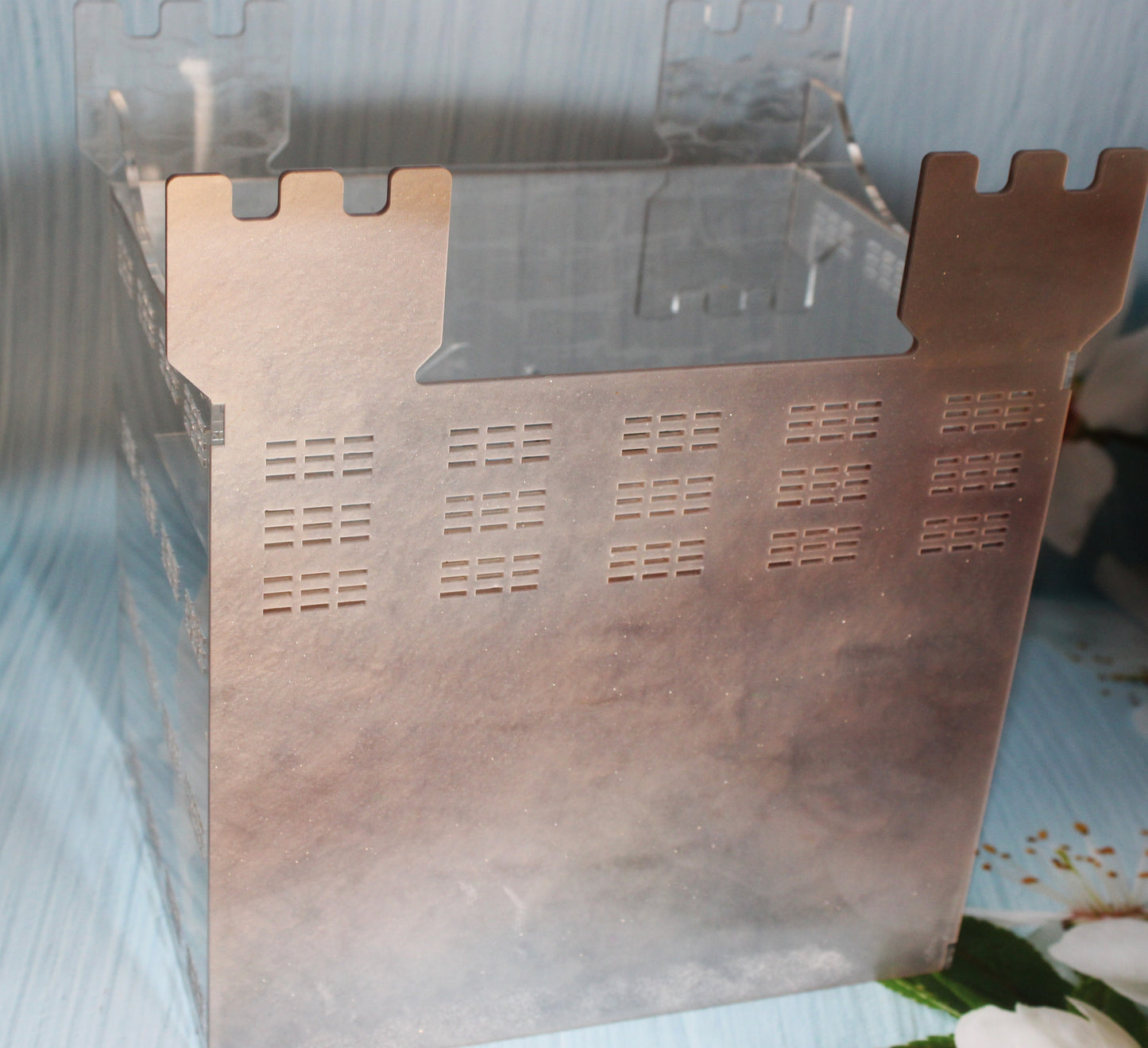Fully Decorated Custom Jumping Spider Enclosure Castle 9x8x6" - Wonderland 3D Printing 