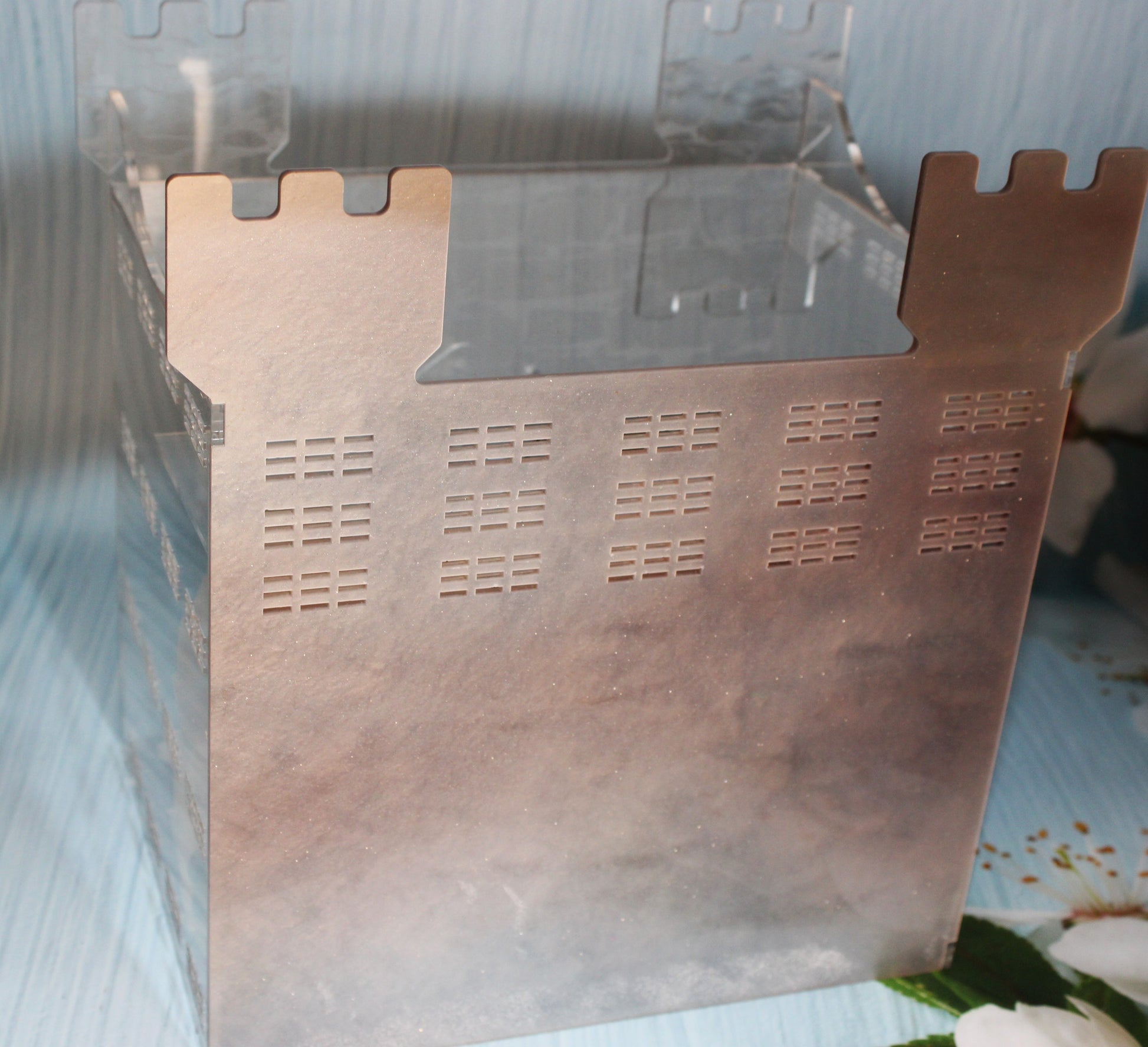 Fully Decorated Custom Jumping Spider Enclosure Castle 9x8x6" - Wonderland 3D Printing 