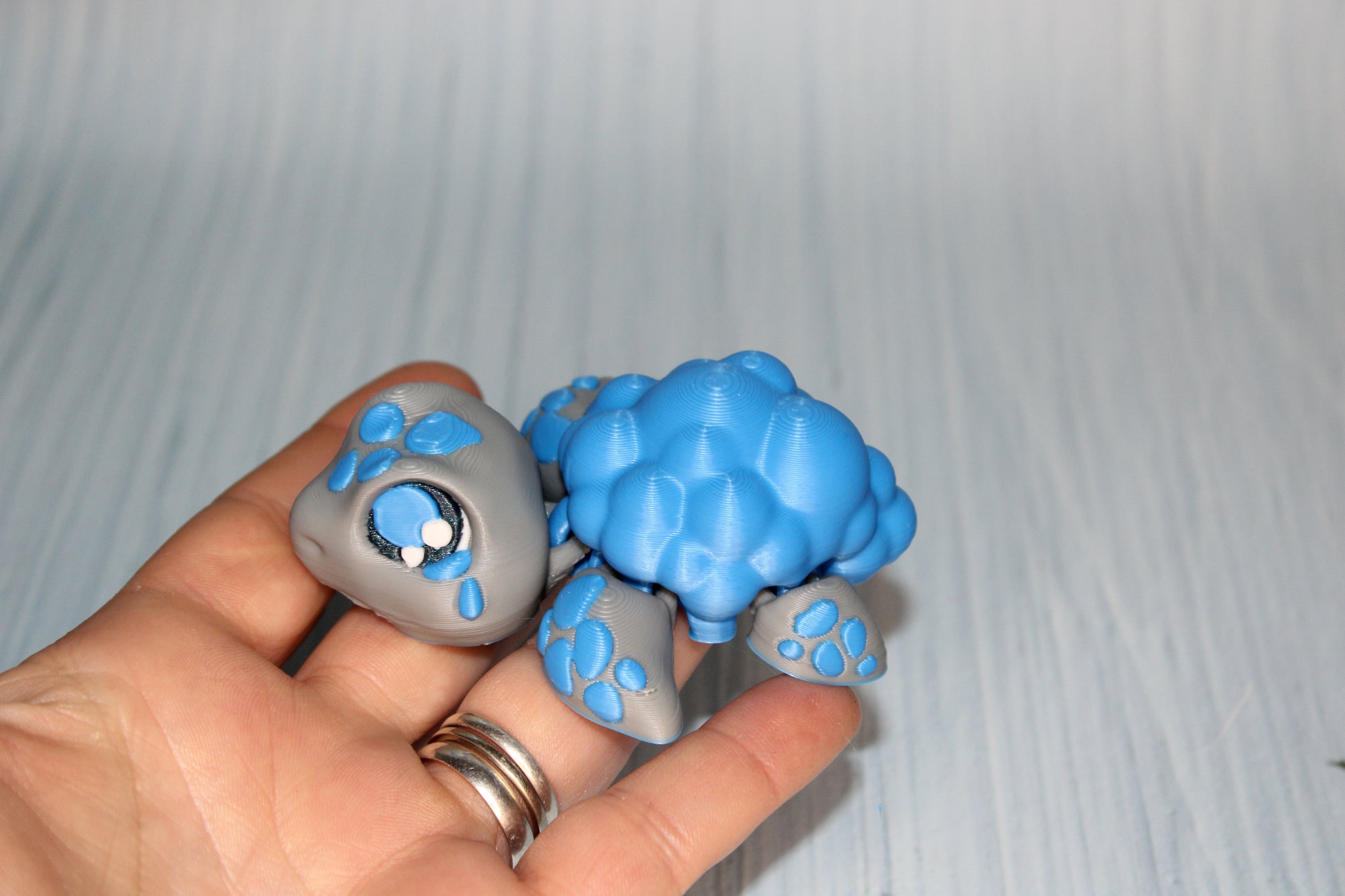 Emotional Turtles Articulated 3d Printed Figurine - Wonderland 3D Printing 