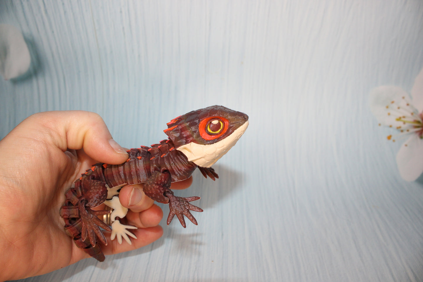 Crocodile Skink 6.5" long - Wonderland 3D Printing 