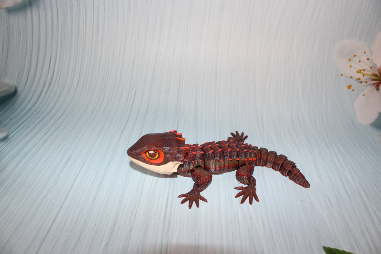 Crocodile Skink 6.5" long - Wonderland 3D Printing 