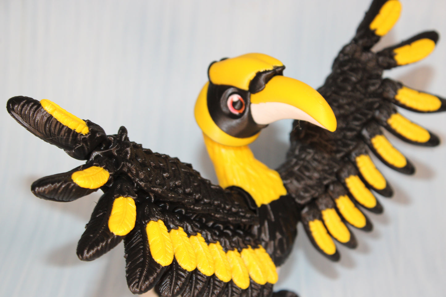 Great Horned Bill 9" wingspan 6.75" tall - Wonderland 3D Printing 
