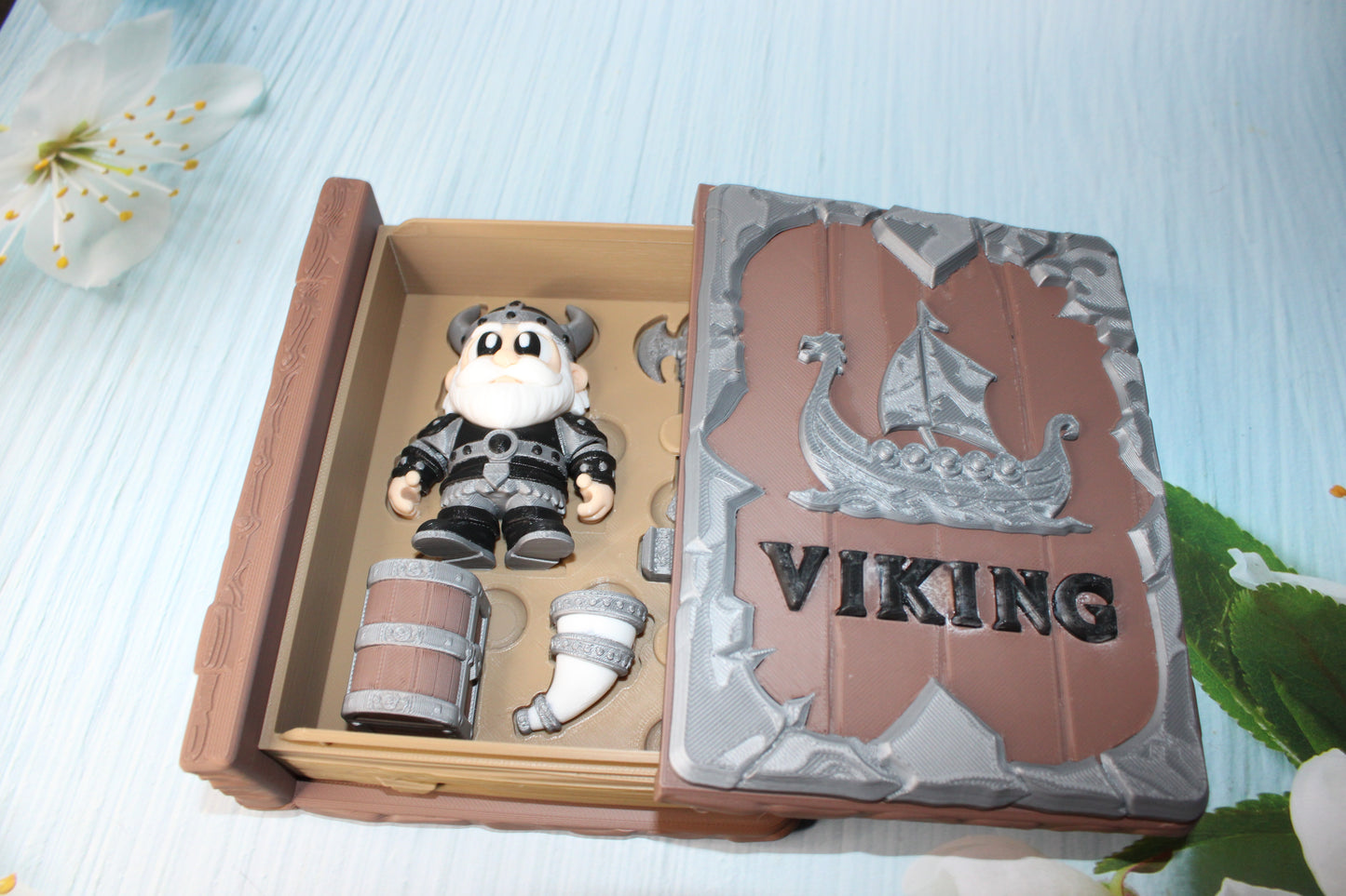 Viking Book Container- Everything Included!! - Wonderland 3D Printing 