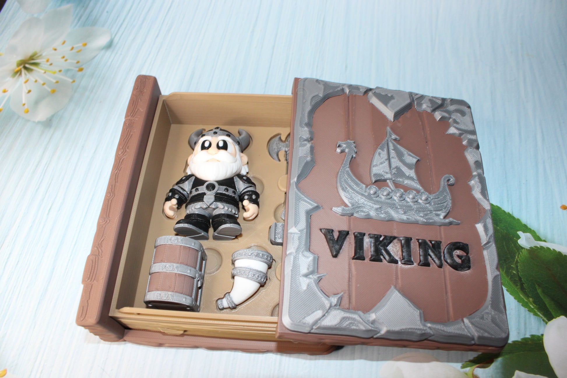 Viking Book Container- Everything Included!! - Wonderland 3D Printing 