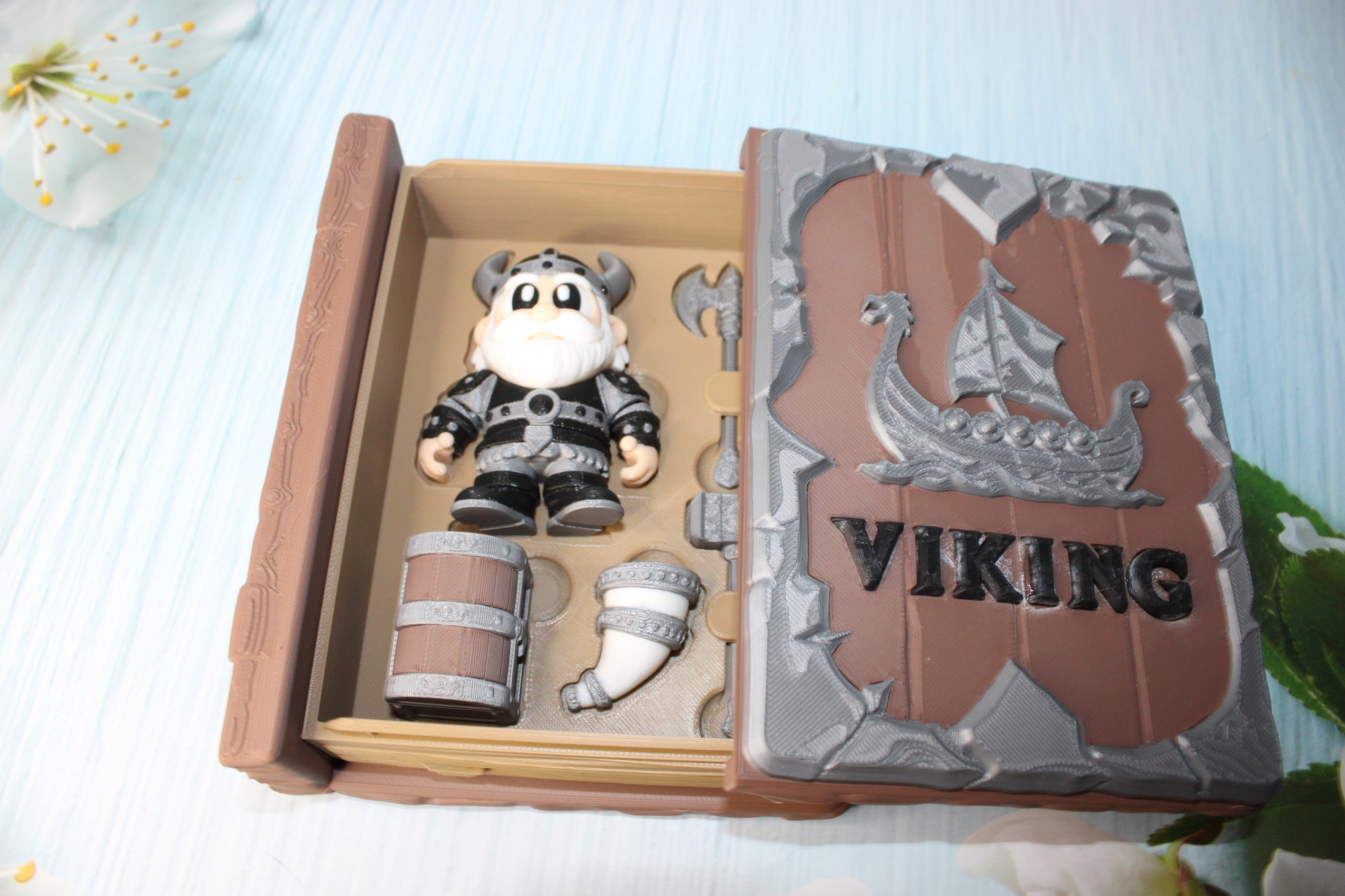 Viking Book Container- Everything Included!! - Wonderland 3D Printing 