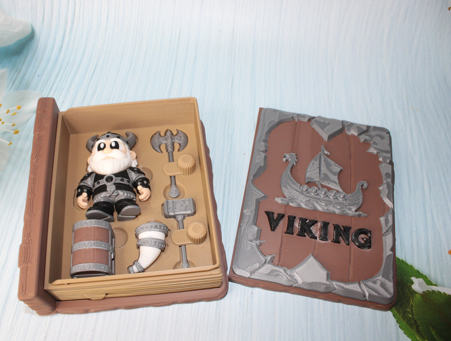 Viking Book Container- Everything Included!! - Wonderland 3D Printing 