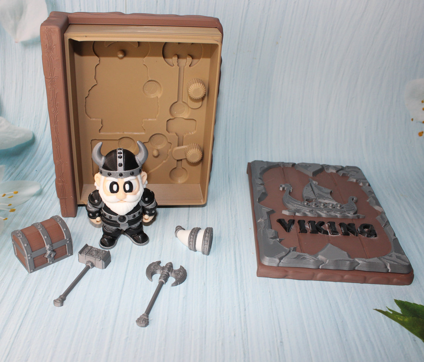 Viking Book Container- Everything Included!! - Wonderland 3D Printing 