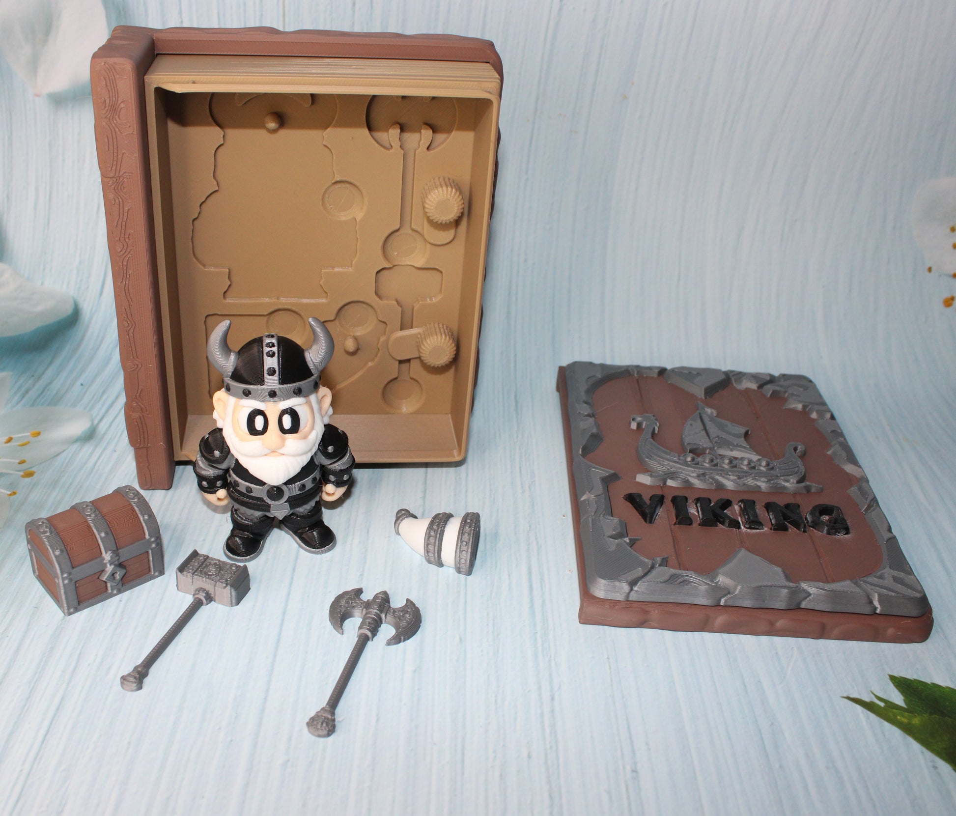 Viking Book Container- Everything Included!! - Wonderland 3D Printing 
