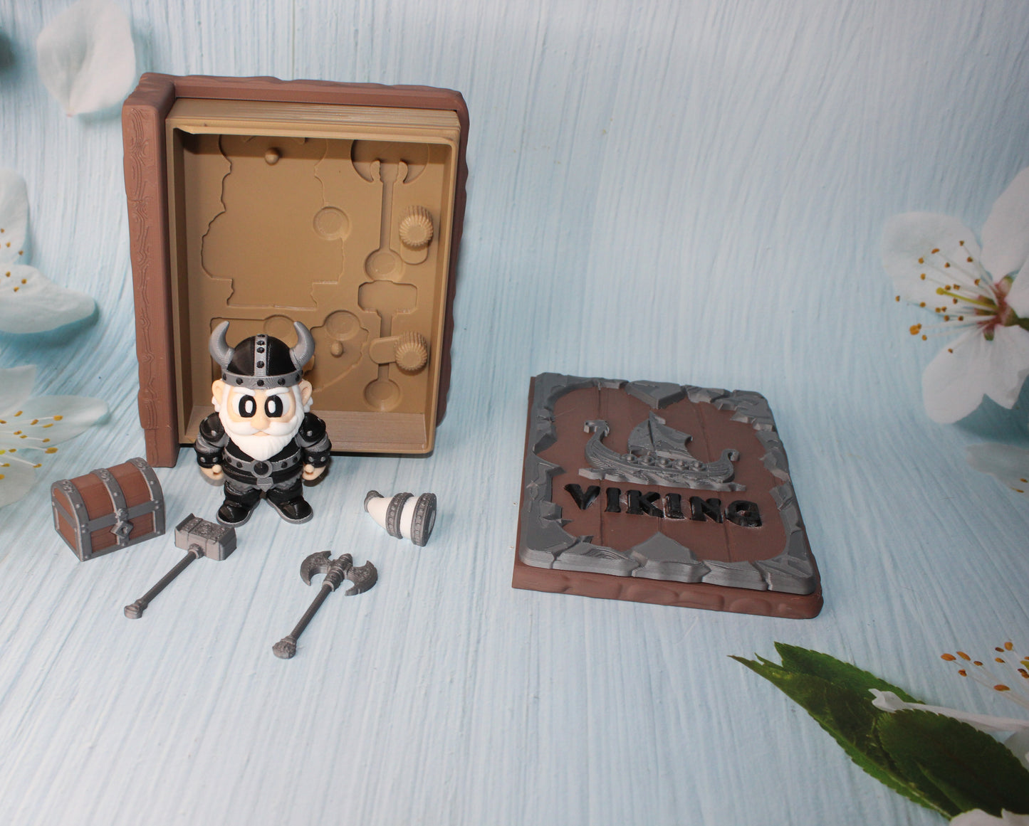 Viking Book Container- Everything Included!! - Wonderland 3D Printing 
