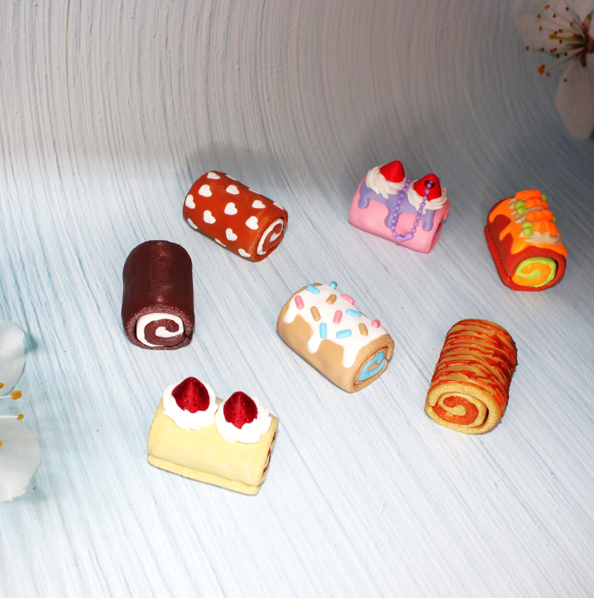 Cake Roll Clickers-3d printed - Wonderland 3D Printing 