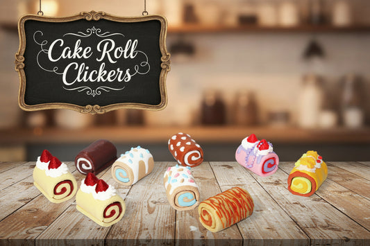 Cake Roll Clickers-3d printed - Wonderland 3D Printing 