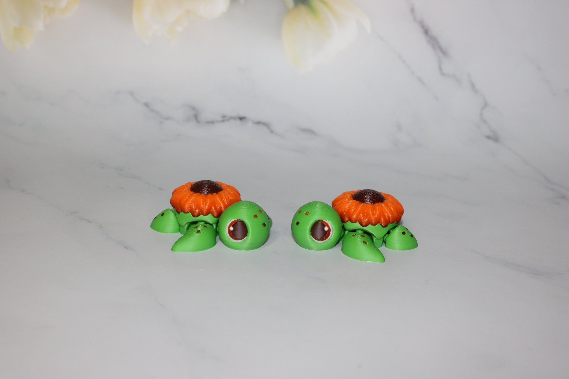 State Flower Turtles or Flower Turtles 3.5 inches Long Multiple Varieties to choose from-Articulated 3d Printed Figurine - Wonderland 3D Printing 