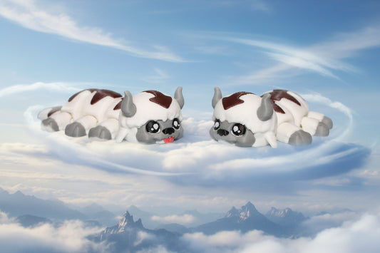 3D Printed Articulated Sky Bison 3" - Wonderland 3D Printing 
