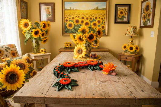 3D Printed Sunflower Dragon-20" - Wonderland 3D Printing 