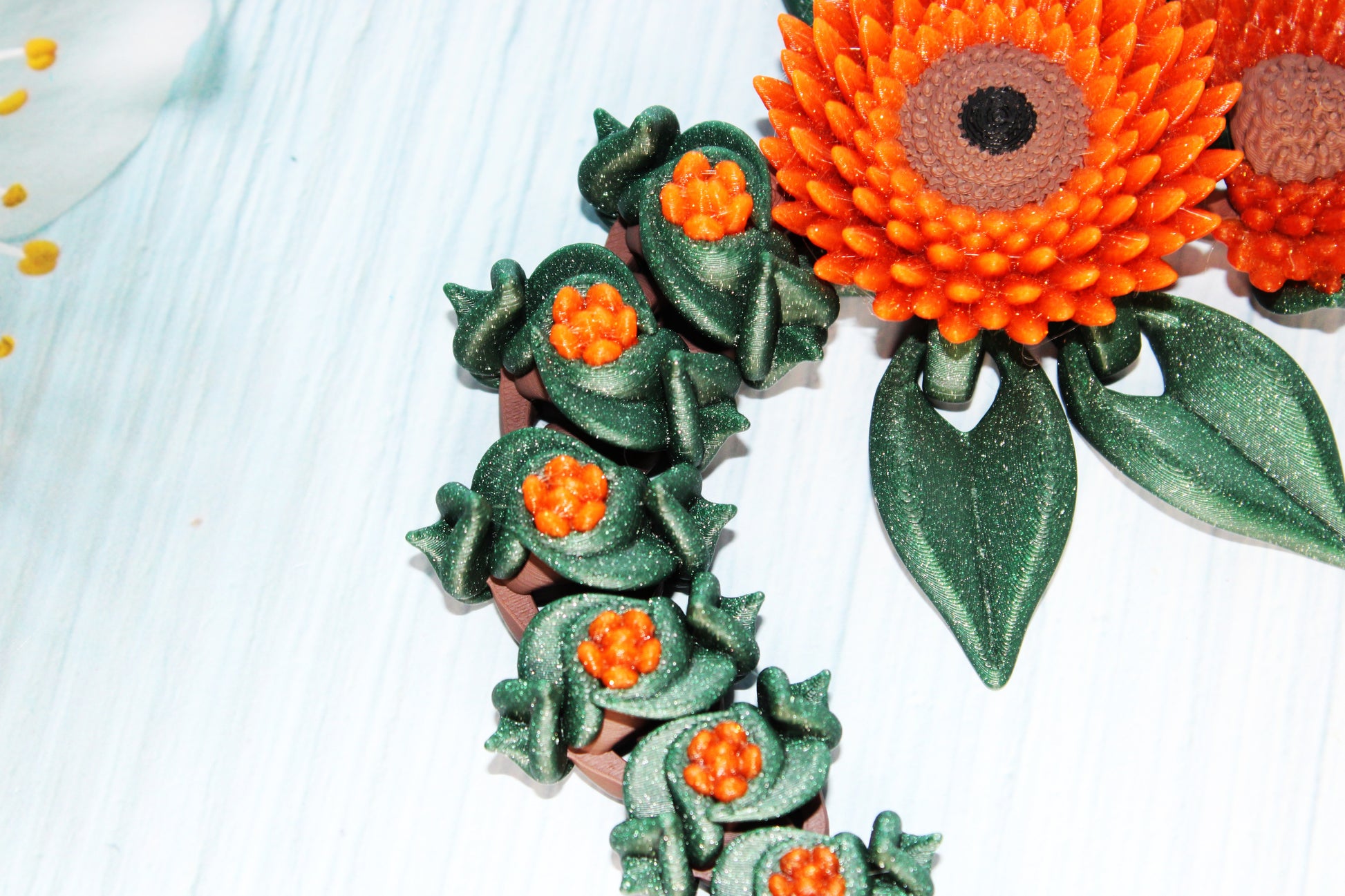 3D Printed Sunflower Dragon-20" - Wonderland 3D Printing 
