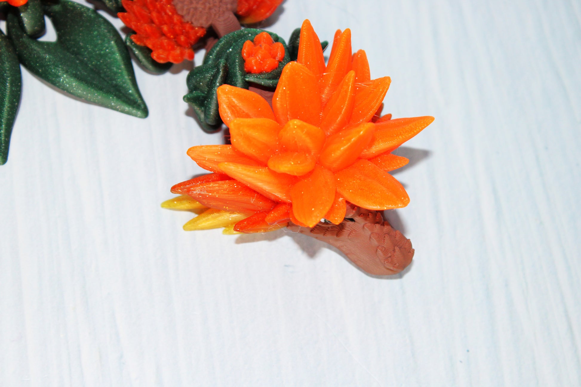3D Printed Sunflower Dragon-20" - Wonderland 3D Printing 