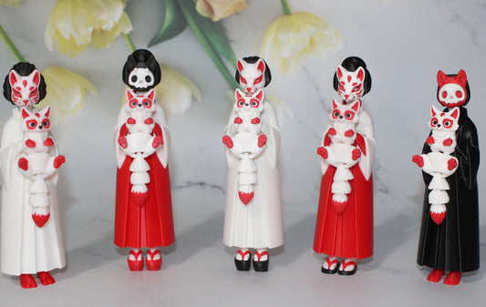 Little Miko 3D Printed Figurine 6.25 inches Tall - Wonderland 3D Printing 