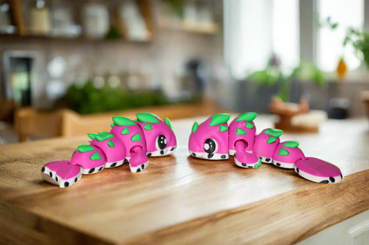 Dragon Fruit Manatee, Manatee, Dragon Fruit Dugong or Dugong-3D Printed Articulated Flexi Figurine - Wonderland 3D Printing 